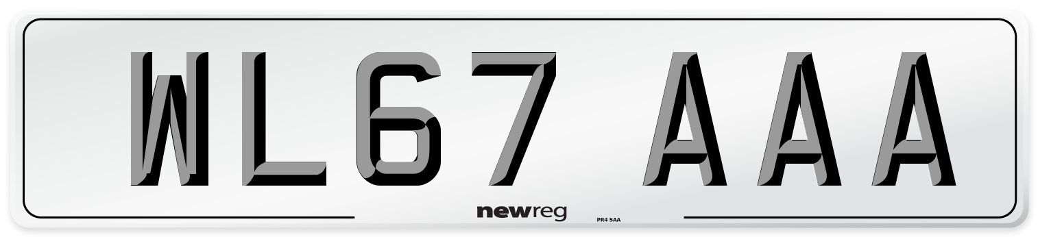 WL67 AAA Number Plate from New Reg